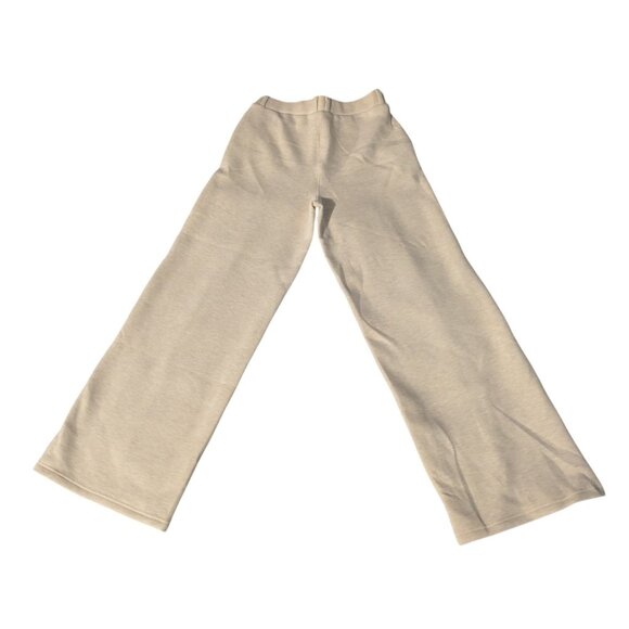 OGL FuzzLuxe High Waisted Straight Leg Pull On Pant Sz Medium Beige Stretchy Sof - Picture 3 of 5